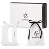 ROYROSA® 로이로사 매직괄사(미니) Guasha in ceramica 100%, Terapia di Agopuntura del Viso e Corpo, ridurre le linee sottili, le rughe e la tensione muscolare, made in Corea del Sud (Royrosa Guasha_mini)