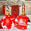 LATERN 2 Pezzi Giganti Palline di Natale Gonfiabili, 60CM PVC Palle Decorativa Gonfiabile Fiocco di Neve Alce Ornamenti Natalizia per Natale Interno Esterno Giardino Prato Cortile Portico Decorazione