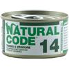 Natural Code Tonno e Verdure per Gatti 85gr - 85 g, Singola