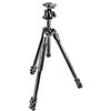 Manfrotto 290 Xtra Kit treppiede in alluminio a 3 sezioni con testa a sfera (MK290XTA3-BHUS), nero