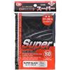 kmc Card Barrier Super Series Black Card Sleeves 80 Pieces
