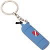Keenso Portachiavi a Tema per Immersioni, 1Pcs Mini PVC Scuba Diving Tank Portachiavi Cilindro Portachiavi per Donne e Uomini(10 * 5 * 3cm-Blue)