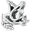 Kerraom Charm Peace Bird Beads 925 Argento puro Charm DIY Bracciale Collana Regalo per Ragazze e Signore