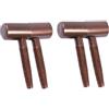 bricoleva.it Cerniere Anuba per porte e finestre in legno, Set di 2 cerniere maschio e 2 femmina - Cerniere a 2 gambi - Kit in diversi colori e dimensioni (14 mm, Bronzato)