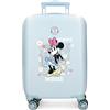 Disney Minnie Happy Valigia per Bambini Rigida Chiusura a combinazione Laterale 4 Ruote Bagaglio a Mano è realizzato in ABS, un materiale rigido e leggero., Valigia 50, Taglia unica, Valigia 50