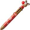 Tinc - Penna Multi-Colori Rennes di Natale - Retrattile con 8 Tonalità di Inchiostro - Fornitura Scolastica Divertente per Bambini - Perfetta per Regali e Feste
