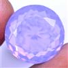 Naturale Viola-Rosa Welo Opale 22.80 KT Rotondo Certificato Non Scaldato Sfuso