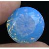 Naturale Blu Fiordaliso Opale Australiano 13.60 KT Rotondo Certificato Loose