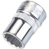 Hazet 880Az-7/16 Inserto per Chiave a Bussola a Doppio Esagono, Argento, Attacco Quadro, Cavo, 10 mm 3/8 di Pollice
