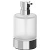 Inda Dispenser sapone da appoggio Mito cromo lucido / vetro satinato 250 ml
