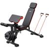 VEVOR Panca pesi Stabile e Resistente per Allenamento Completo del Corpo, Panca Regolabile per Esercizi, per Allenamento Forza con Estensione Gambe, Cuscinetto Antiscivolo Predicatore 363 kg