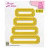 Nellie's Choice Fustella, Etichette, da 5 x 1.5 cm a 8.6 x 2.1 cm Fustelle, per Creare Biglietti, Natale, Scrapbooking, Fai da Te, DIY