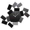 Alessi La Stanza dello Scirocco MT19 B - Orologio da Parete Analogico di Design in Acciaio Inossidabile 18/10, Nero