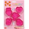 Legami - Formine per Biscotti, Super Cute, Cookie Cutters, Set di 5 Forme Diverse con Timbro, Adatte anche ai Bambini