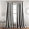 Lush Decor, Wilbur - Coppia di tende oscuranti per finestra, 274,3 x 132,1 cm, 274,3 cm di lunghezza, colore: Nero