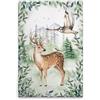 A.S. Création DD129429 - Stampa su tela, motivo: animali della foresta, colore: marrone, grigio, 60 x 90 cm