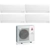 Mitsubishi Electric Condizionatore Climatizzatore Mitsubishi Electric Quadri R-32 MSZ-AY 9000+9000+9000+12000 Btu Con MXZ-4F80VF4 Wi-Fi Integrato 9+9+9+12