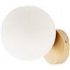 Redo Group Italia Srl Applique Volley oro satin con sfera bianca 1XE14 EDO01-2713/20