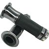 one by Camamoto cod. 77344316G kit set coppia manopole verve colore nero/titanio compatibile con moto e scooter,con grip ottimale prodotto di facile installazione,ø sx 22mm / dx 25mm - lungh. 135 mm