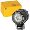HELLA 1G0 995 050-001 LED-Faro da lavoro, Modul 50, 24/12/36/48V, 700lm, Montaggio, esterno/avvitato, verticale, Illuminazione campo vicino, Cavo 2500mm, Spina Spina DEUTSCH