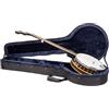 Crossrock rossrock Borsa Morbida in Schiuma EPS per Banjo 5 Corde con Risonatore o Tenore | Tessuto Oxford Nero, Spallacci Zaino, Tasca Frontale - Custodia Leggera con Anima Rigida