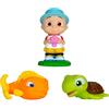 BANDAI Cocomelon WT80125 - Giocattoli per il bagno con spruzzino (Pesce, Tartaruga, JJ)