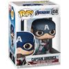 Funko Pop! Bobble: Marvel Avengers Endgame: Captain America - Figura in Vinile da Collezione - Idea Regalo - Merchandising Ufficiale - Giocattoli per Bambini e Adulti - Movies Fans