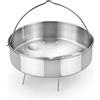 BRA - Cestino multiuso, acciaio inox Moderno 22 x 22 x 5 cm acciaio