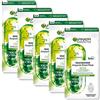 Garnier Maschera in Tessuto Ampolla Detox Purificante, Per Pelli Miste e Grasse, Estratto di Cavolo Nero e Niacinamide, Confezione da 5