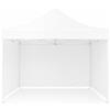 CILVANI Gazebo 3x3 completo colore bianco con 3 pareti laterali richiudibile