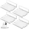 SEVEMKTC Supporto Telecamera, Supporto per Telecamera di Sorveglianza, Wall Mount Camera Cctv Holder, Universale Porta Telecamera Senza Vite per L'Installazione Di Sorveglianza in Interni Ed Esterni, 4 Pezzi