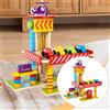 Garage in legno, giocattolo finto, autolavaggio, regali per bambini, elicottero