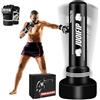YORWHIN Sacco da boxe da 180 cm per adulti con guanti da boxe, sacco da boxe da terra autoportante sacco gonfiabile per allenamento MMA Muay Thai Fitness