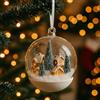 10/12 pz natale palla trasparente plastica pallina riempibile 8-10cm albero di natale ornamenti appesi decorazione scatola regalo festa di nozze  15