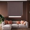 Blindecor Draco Tenda a rullo oscurante - Marrone scuro, 160 x 230 cm (Larghezza x Altezza) | Dimensioni del tessuto 157 x 225 cm. Tende termiche oscuranti