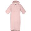 TOM TAILOR Poncho da surf per donna e uomo, S-M, 100% cotone/spugna, poncho da bagno con cappuccio, marsupio e logo ricamato, rosa (Rose)