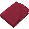 SETEX Lenzuolo con angoli in flanella Melange, 90 x 200 cm, circa 90% cotone, circa 10% poliestere, rosso scuro, 1110 090200 407 307 (SE0)