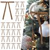LATERN 36 Pezzi Marroni Fiocchi Natalizi in Velluto, 12,7CM x 17,7CM Grandi Fiocchi per Albero Fiocco per Ghirlanda Confezioni Natalizie per Albero di Natale Camino Casa Porta D'ingresso Decorazioni