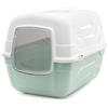Record Lettiera per Gatti Chiusa To Go con Filtro e Paletta, Verde 52 x 40 x 40h cm. Toilette in Plastica Design Moderno, Facile da Pulire, Made in Italy