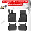 Pro Line Per Audi A4 (B8) Sw 2007-2015 Set Tappetini su Misura in TPE con Bordi Rialzati