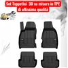 Pro Line Per Audi A4 (B7) Sw 2004-2008 Set Tappetini su Misura in TPE con Bordi Rialzati