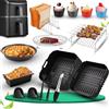 Dictien Teglie in Silicone per COSORI Turbo Tower Pro 10.8L - 21 Pezzi | Inclusi Accessori in Silicone Riutilizzabili, Griglia, Teglia per Pizza, Stampini per Toast in Silicone, Stampi per Muffin