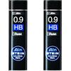 Pentel Ain Stein - Mine di ricarica meccaniche, 0,9 mm, HB, confezione da 2 tubetti