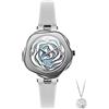 CIGA Design Orologio Donna - R Series Rosa di Danimarca Orologi Donna da Polso 32mm al Quarzo con Collana in Regalo, Cinturino in Pelle