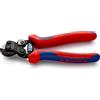 KNIPEX Cesoia per funi in acciaio per cavi rinforzo per pneumatici con impugnature multicomponente 160 mm, 95 62 160 TC