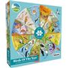 Gibsons RSPB - Puzzle circolare per adulti, motivo: uccelli dell'anno, 500 pezzi, per adulti, natura, stagioni, uccelli, colorato, sostenibile, 100% cartoncino riciclato, ottimo regalo per Gibsons