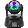 U`King RGBW testa mobile, Luci di scena bifacciali Spotlight con DMX512, luce di scena con controllo del suono, luce di festa per Natale Halloween DJ Bar Compleanno Discoteca Matrimonio