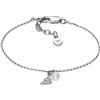 Emporio Armani Bracciale da donna in argento sterling con chiusura a moschettone