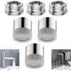 Chuainxin Rompigetto Rubinetto in 2 Modalità, 3 Pcs M22/M24 Aeratore Rubinetto Cucina/Bagno, Antispruzzo Filtri Rubinetti Lavandino, Filtro Rubinetto Areatori Risparmio Acqua con 3 Adattatore in Rame M22 a M24