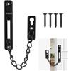 CBHTMY lucchetto porte da esterno catenella,chiusura sicurezza porta,catena chiusura porta,blocca porte con catena,serratura porta,catena acciaio inox, acciaio inossidabile 304 (nero)